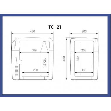 Термоэлектрический холодильник Dometic TropiCool TC-21FL